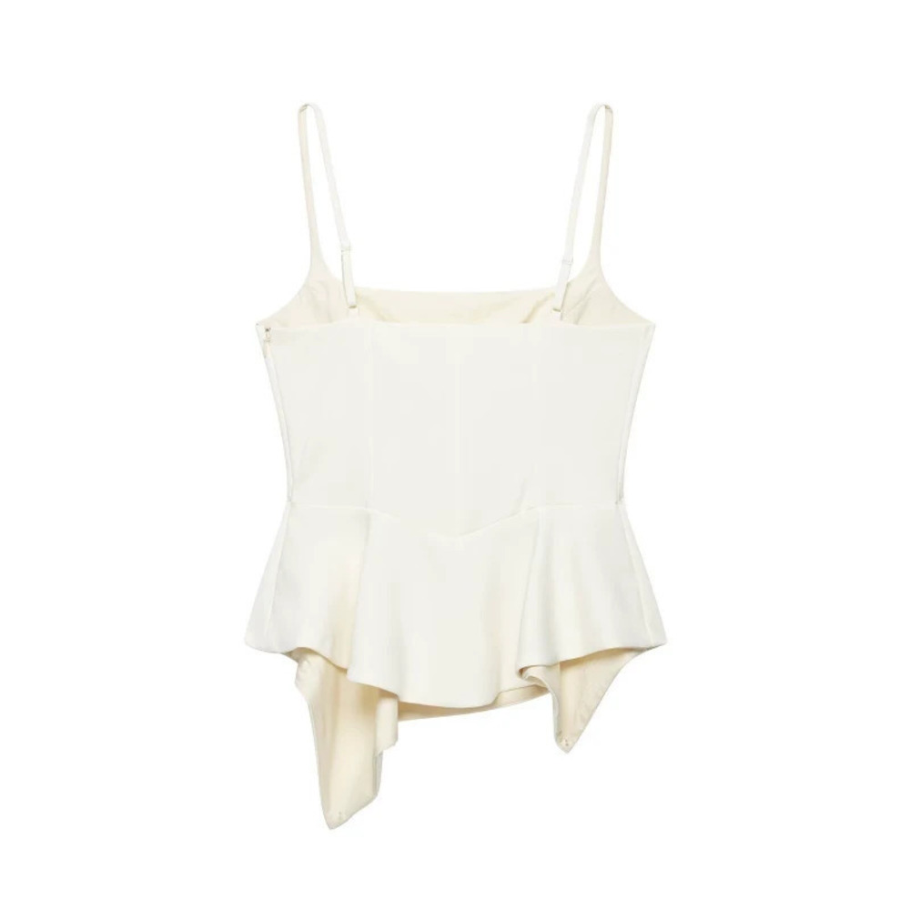 ZARA Chic Skirt Hem Top
